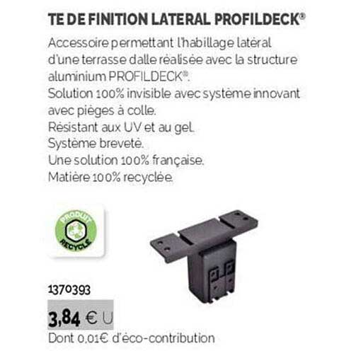 te de finition lateral profildeck