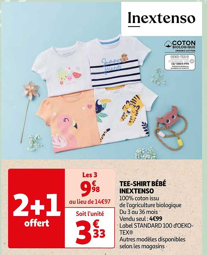 tee-shirt bébé inextenso