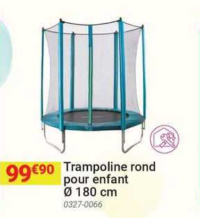 Trampoline Rond Pour Enfant ø 180 Cm