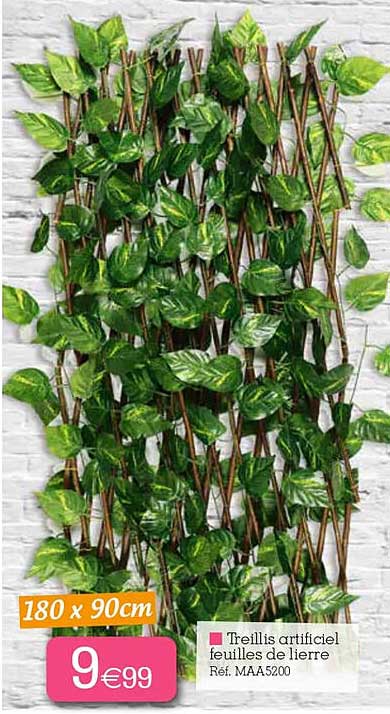 treillis artificiel feuilles de lierre