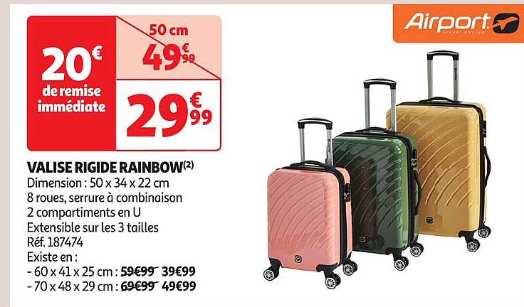 valise rigide rainbow airport