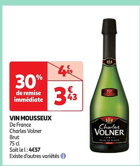 vin mousseux de france charles volner brut
