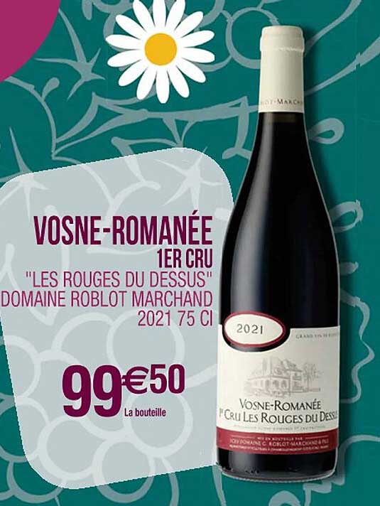 vosne-romanée 1er cru "les rouges du dessus" domaine roblot marchand 2021