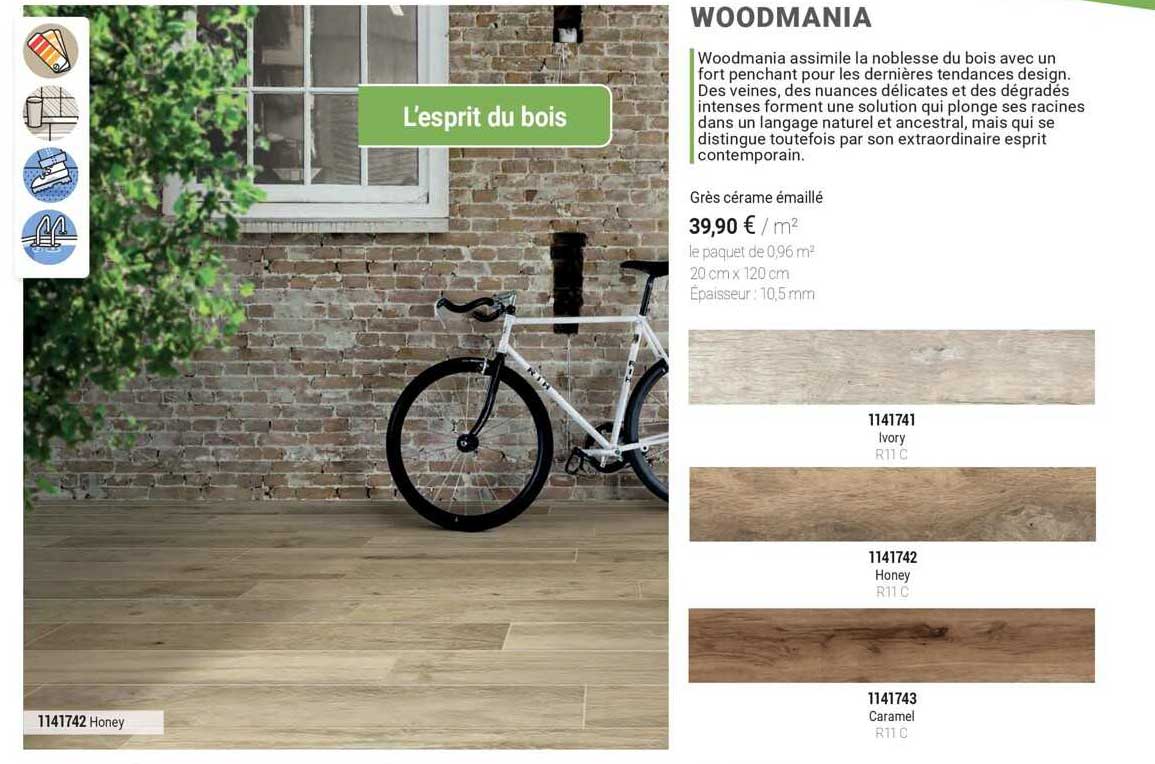 woodmania grès cérame émaillé