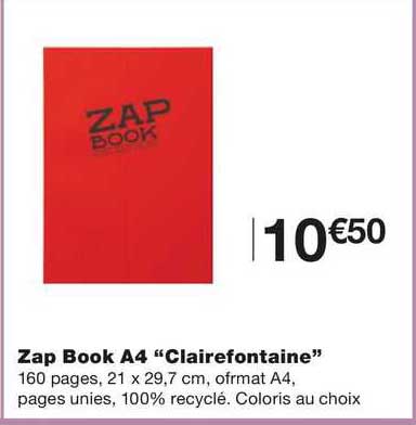 Zap Book A4 "clairefontaine"