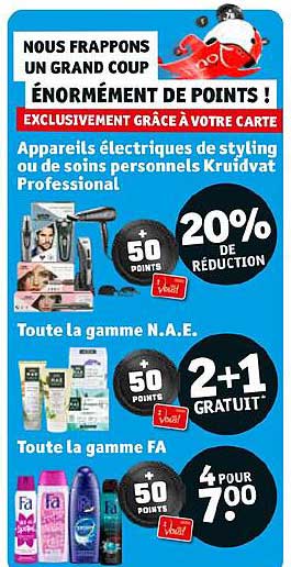 appareils électriques de styling ou de soins personnels kruidvat professional, toute la gamme n.a.e., toute la gamme fa