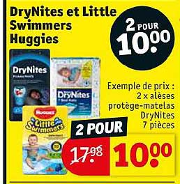 drynites et little swimmers huggies