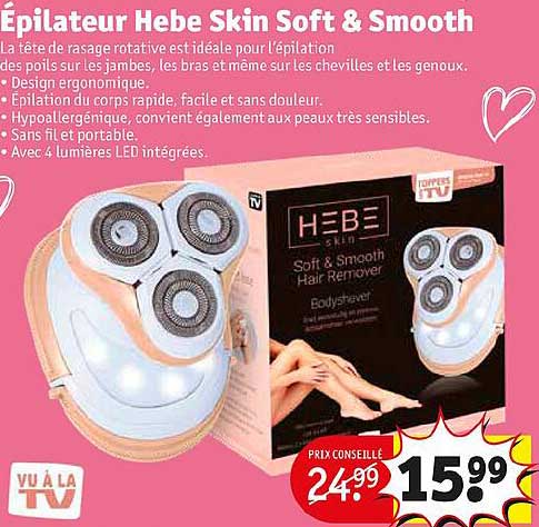 épilateur hebe skin soft & smooth