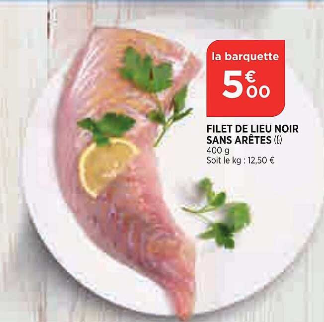 filet de lieu noir sans arêtes