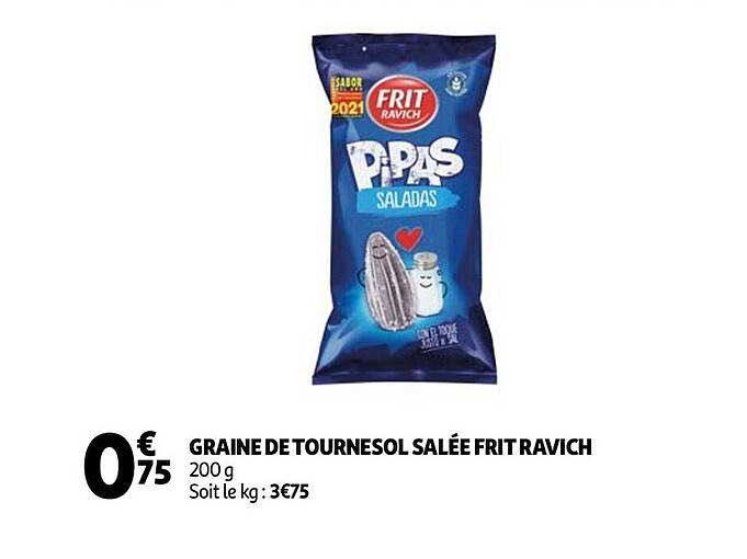 graine de tournesol salée frit ravich