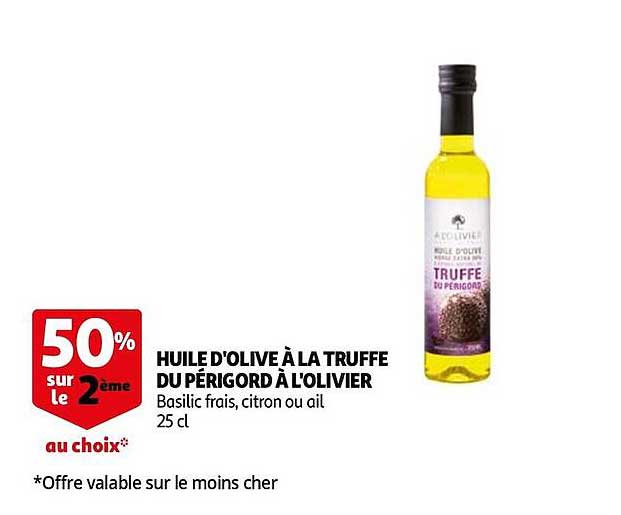 Huile D'olive à La Truffe Du Périgord à L'olivier
