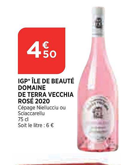 igp île de beauté domaine de terra vecchia rosé 2020