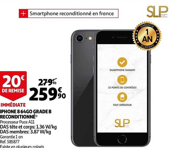 iphone 8 64go grade b reconditionné