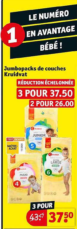 jumbopacks de couches kruuidvat