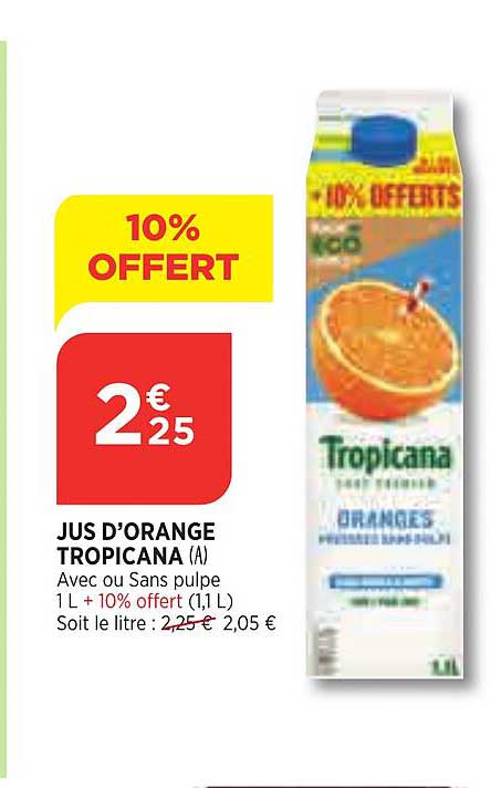 Jus D'orange Tropicana