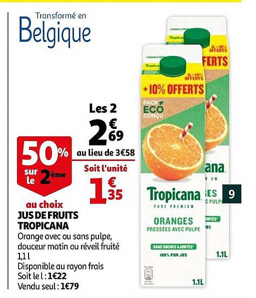 Jus De Fruits Tropicana