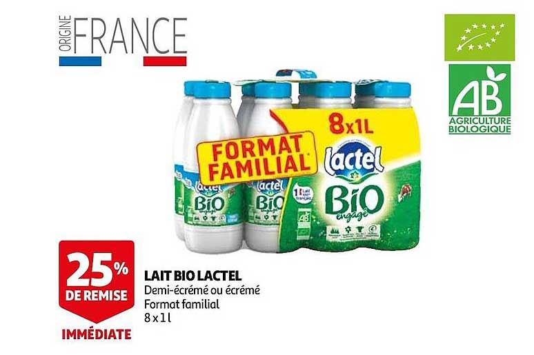 Lait Bio Lactel
