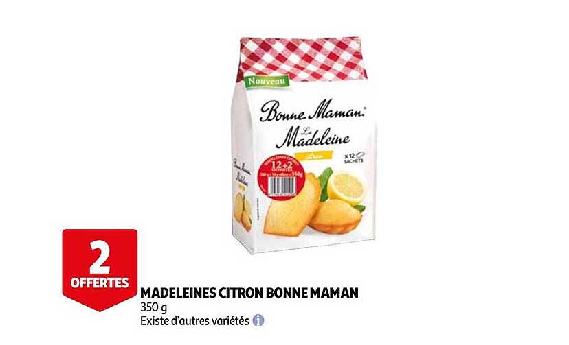 madeleines citron bonne maman