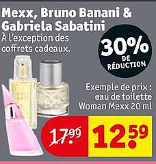 mexx, bruno banani & gabriela sabatini