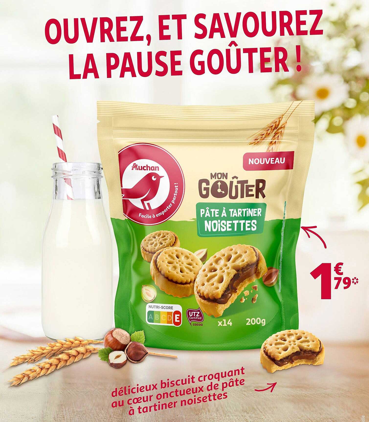 mon goûter pâte à tartiner noisettes