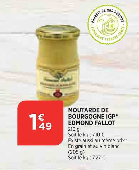 moutarde de bourgogne igp edmond fallot