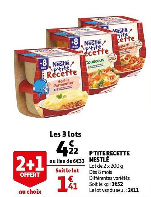 p'tite recette nestlé