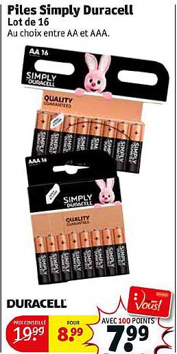 piles simply duracell