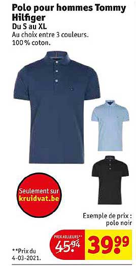 polo pour hommes tommy hilfiger