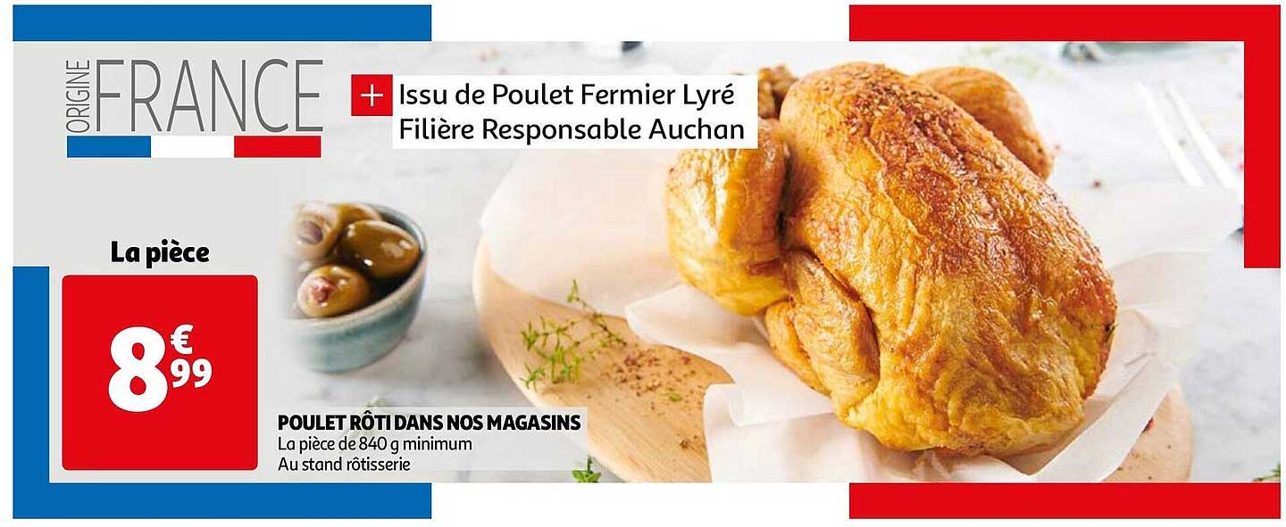 poulet rôti dans nos magasins