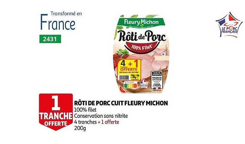 rôti de porc cuit fleury michon