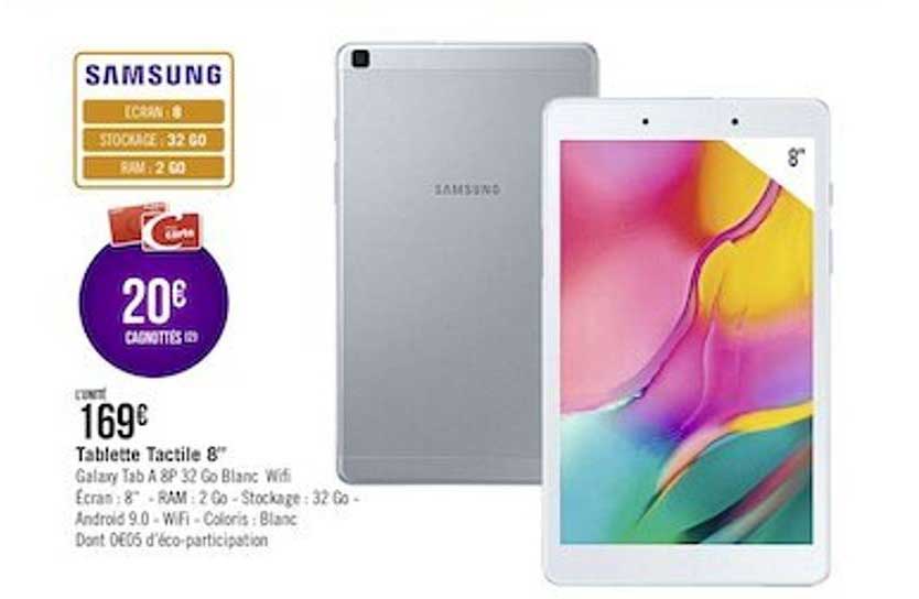 Tablette Tactile 8" Samsung