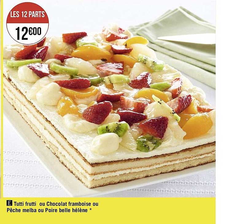 tutti frutti ou chocolat framboise ou pêche melba ou poire belle hélène