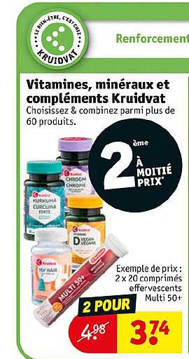 Vitamines, Minéraux Et Compléments Kruidvat