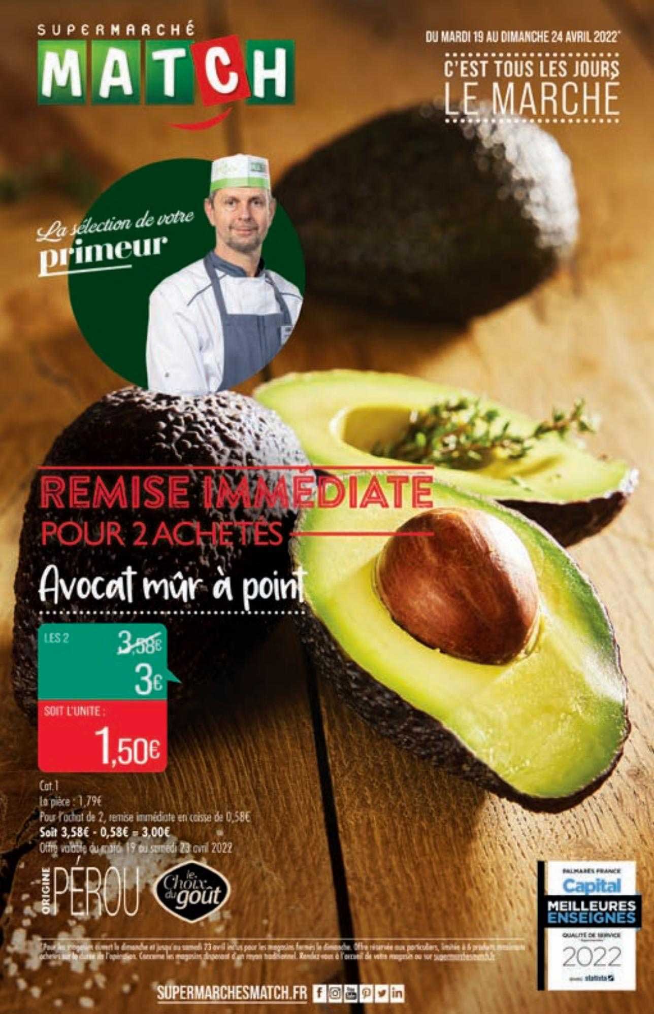 avocat mûr à point