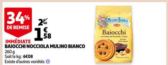baiocchi nocciola mulino bianco