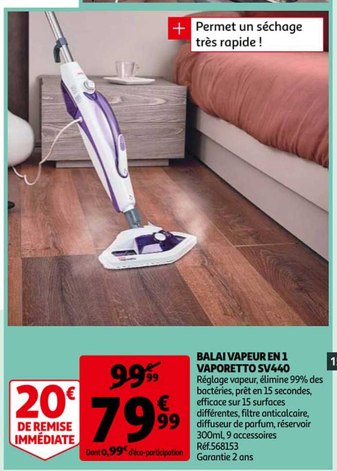 balai vapeur en 1 vaporetto sv440