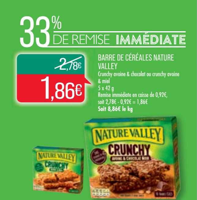 barre de céréales nature valley