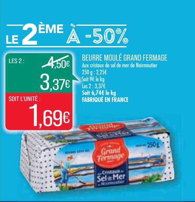 beurre moulé grand fermage