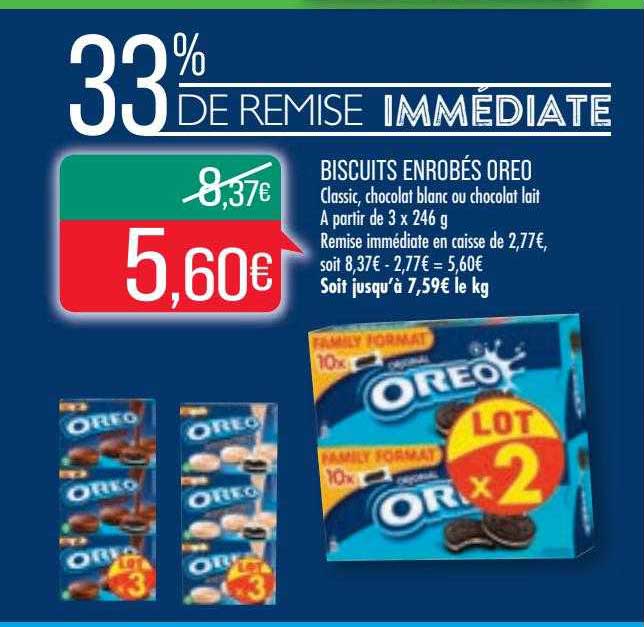 biscuits enrobés oreo
