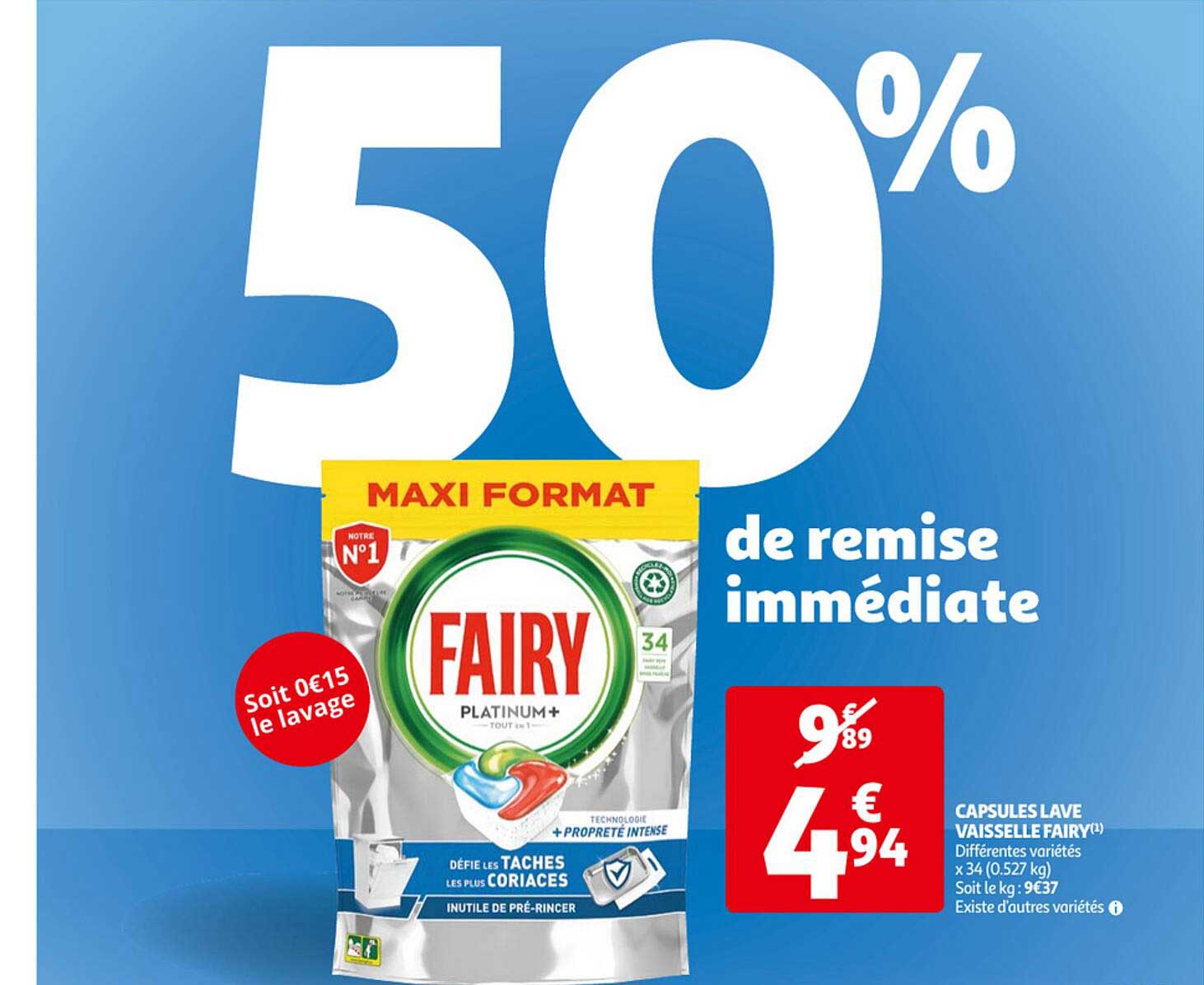 capsules lave vaisselle fairy