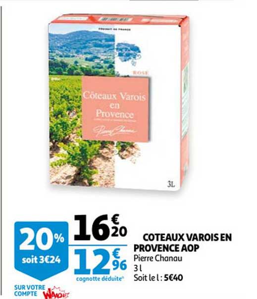 coteaux varois en provence aop pierre chanau