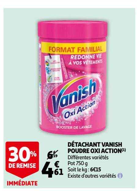 détachant vanish poudre oxi action