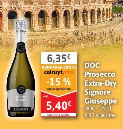 doc prosecco extra-dry signore giuseppe