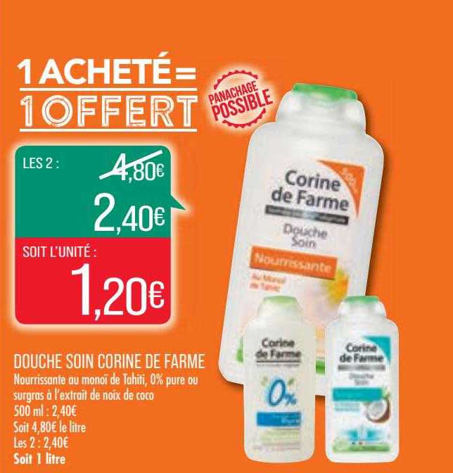 douche soin corine de farme