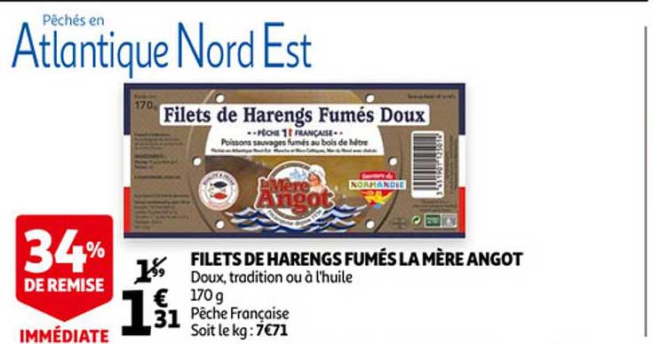 filets de harengs fumés la mère angot