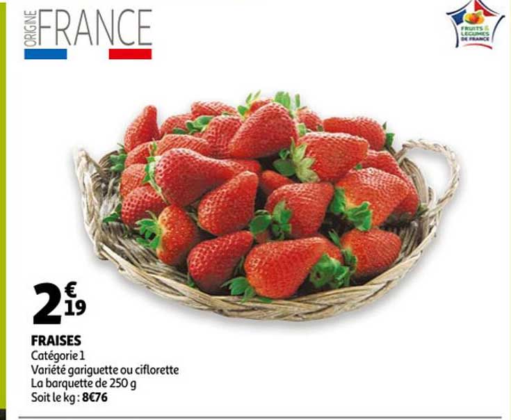 fraises gariguette ou ciflorette