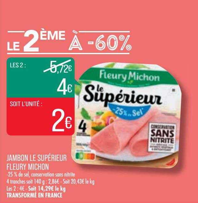 jambon le supérieur fleury michon