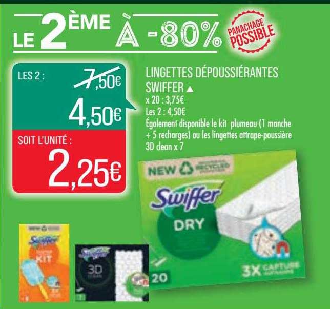 lingettes dépoussiérantes swiffer