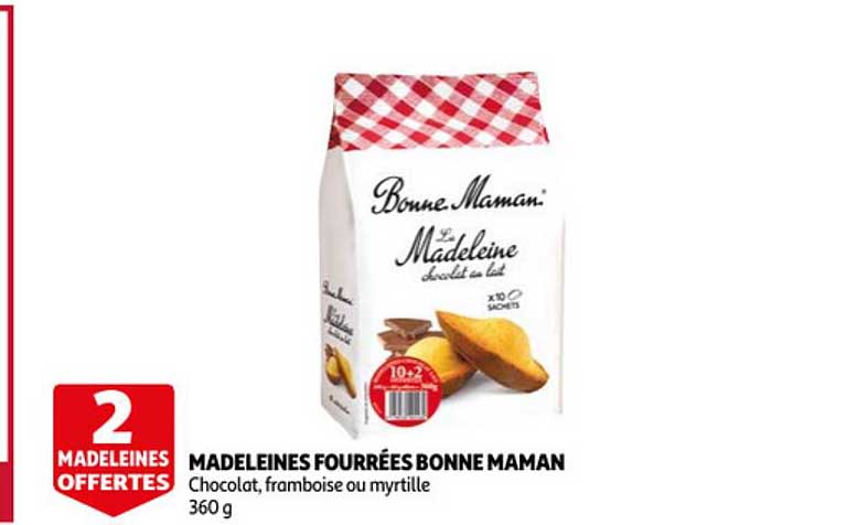 madeleines fourrées bonne maman