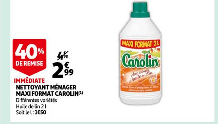 Nettoyant Ménager Maxi Format Carolin